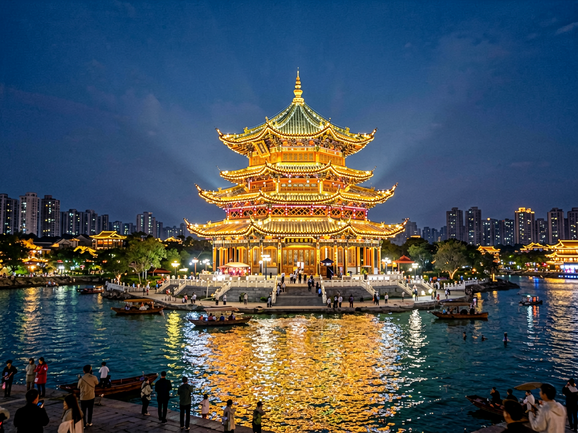 青岛景点推荐天幕城：不只是看海，更是一场灯光艺术之旅
