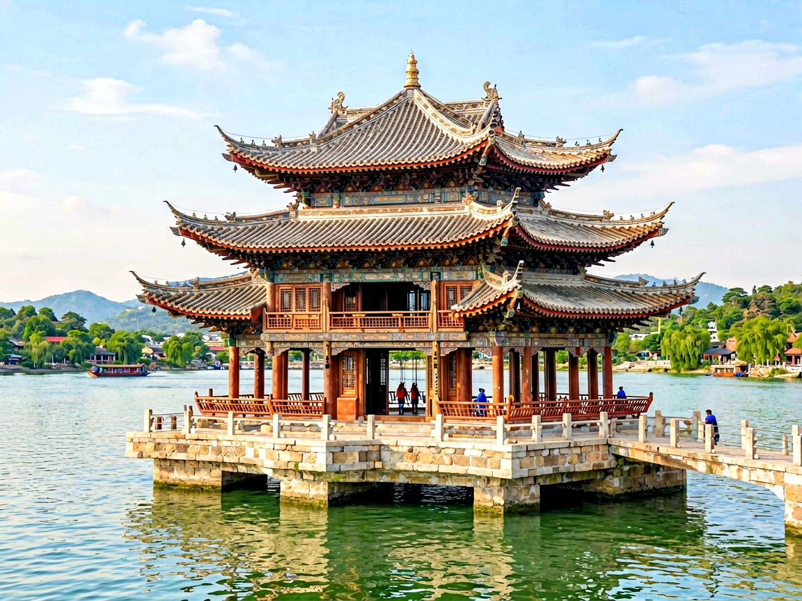 青岛栈桥结构图全解析:百年回澜阁背后的建筑秘密