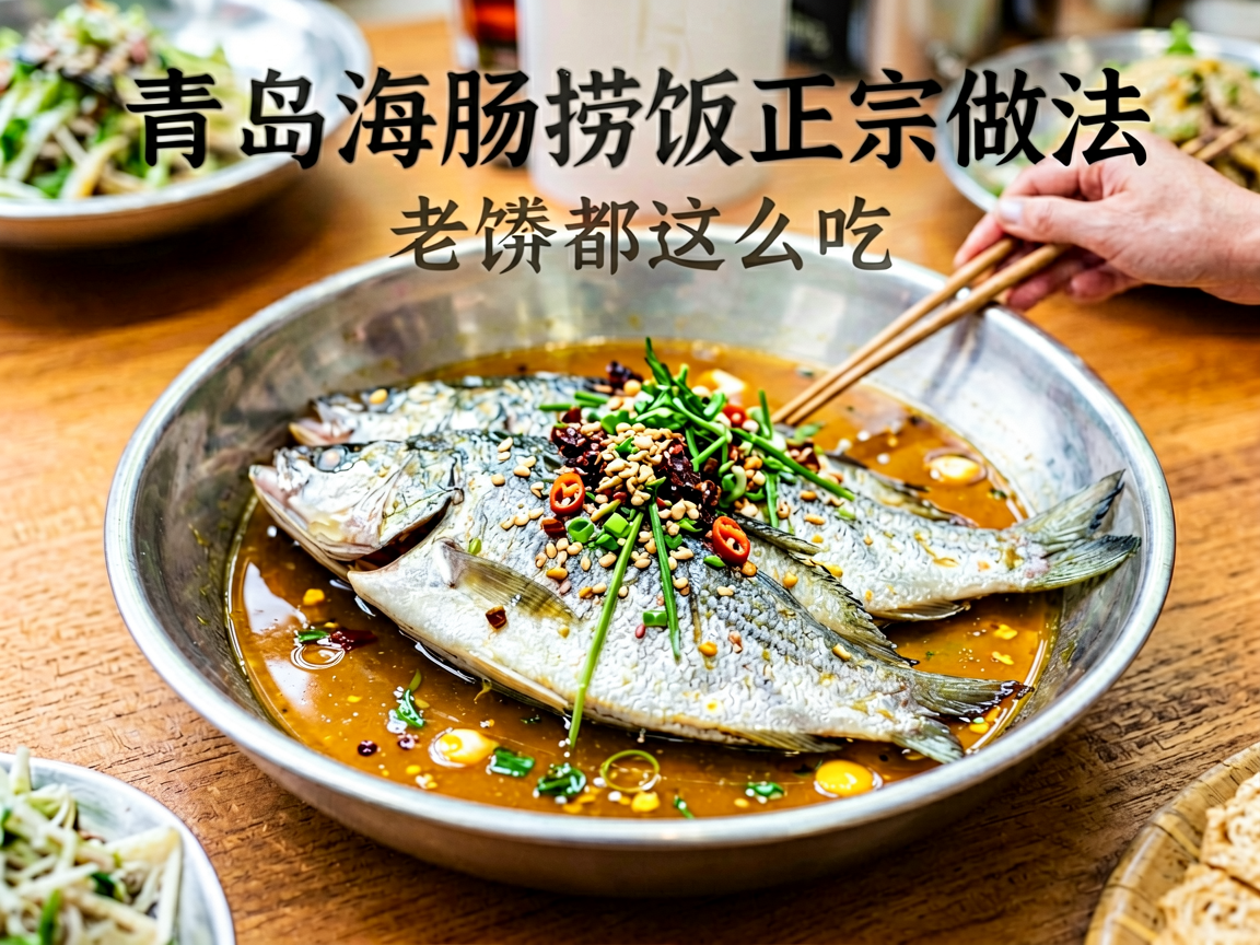 青岛海肠捞饭正宗做法,老饕都这么吃