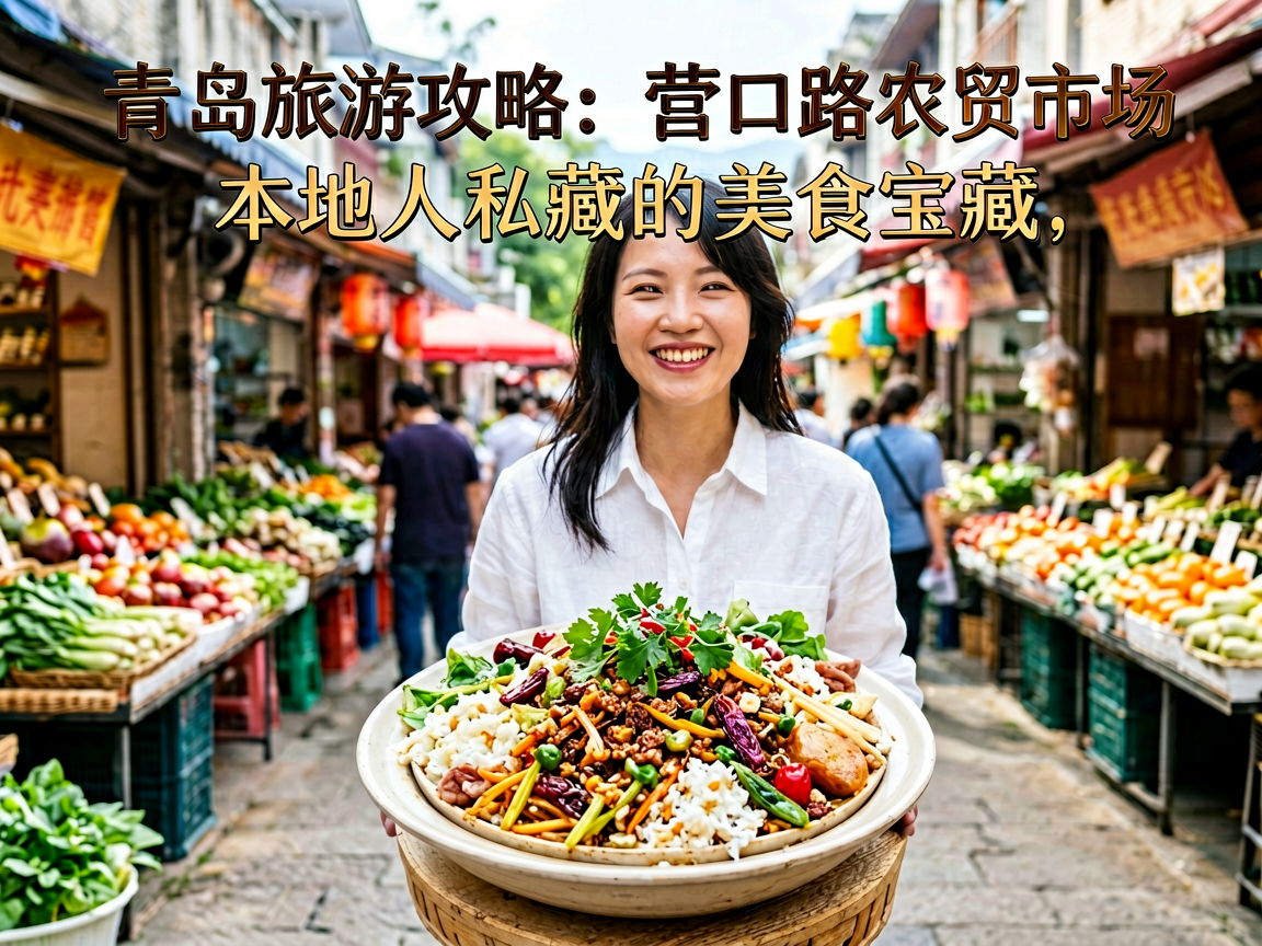 青岛旅游攻略：营口路农贸市场，本地人私藏的美食宝藏