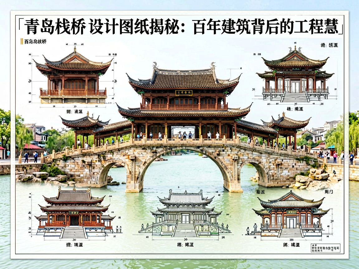 青岛栈桥设计图纸揭秘：百年建筑背后的工程智慧