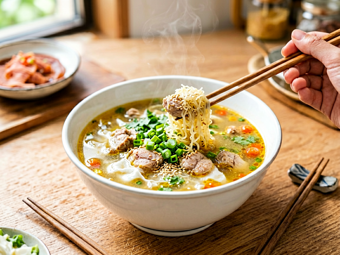 青岛人都在喝的海鲜疙瘩汤,在家也能做出一口鲜味
