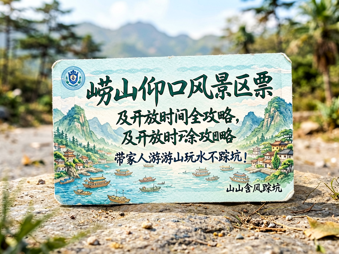 崂山仰口风景区门票及开放时间全攻略,带家人游山玩水不踩坑